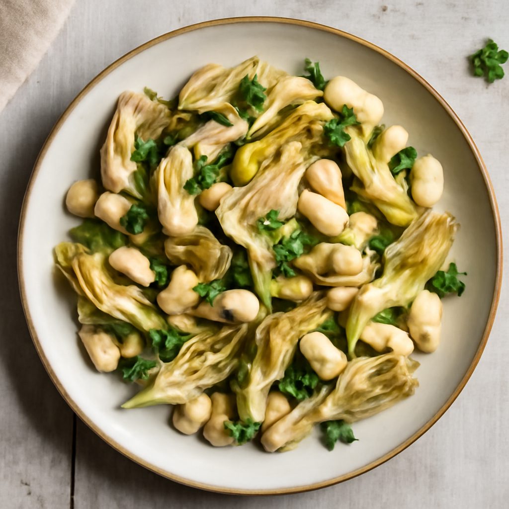 Insalata di carciofi e fagioli