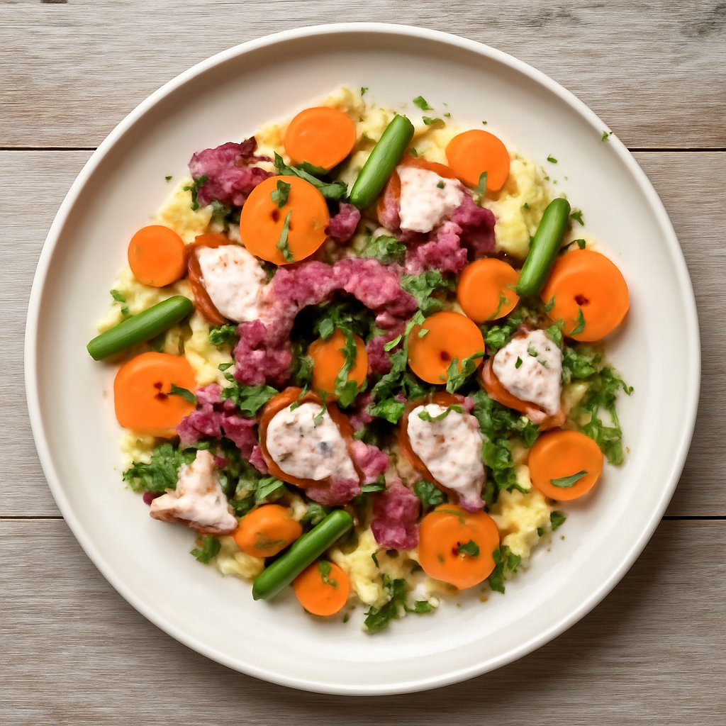Insalata di polpo sottovuoto con verdurine