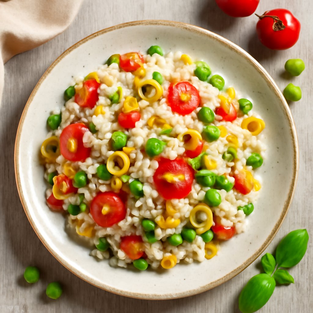 Insalata di riso e verdure