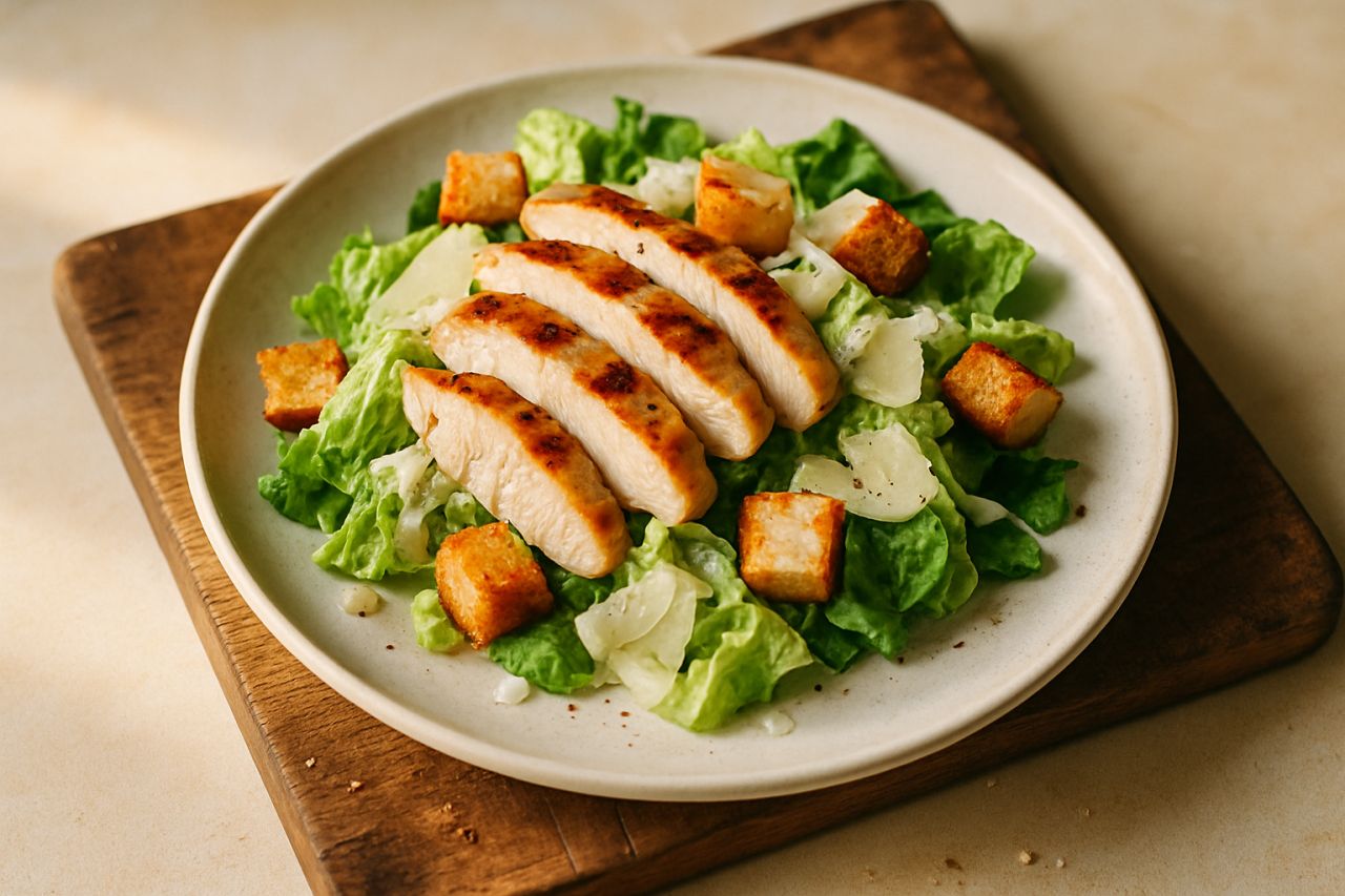 Insalata Tiepida Caesar Light con Pollo