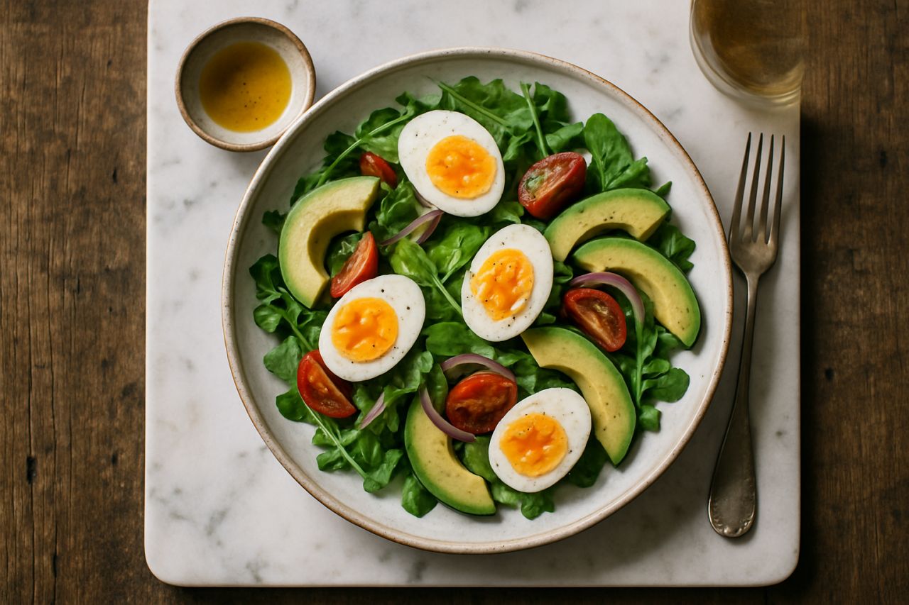 Insalatona di Uova e Avocado