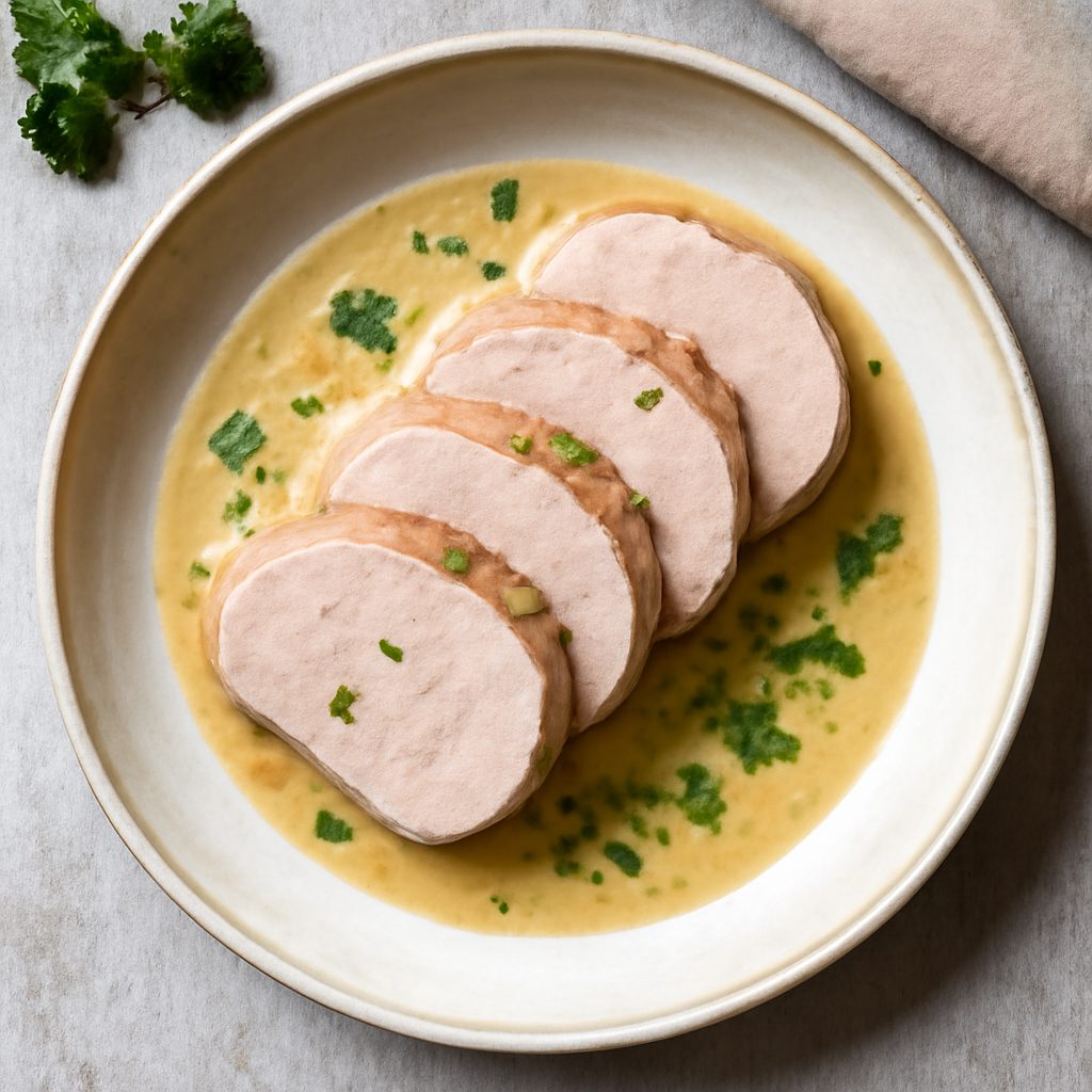 Lonza di maiale sottovuoto con salsa al burro