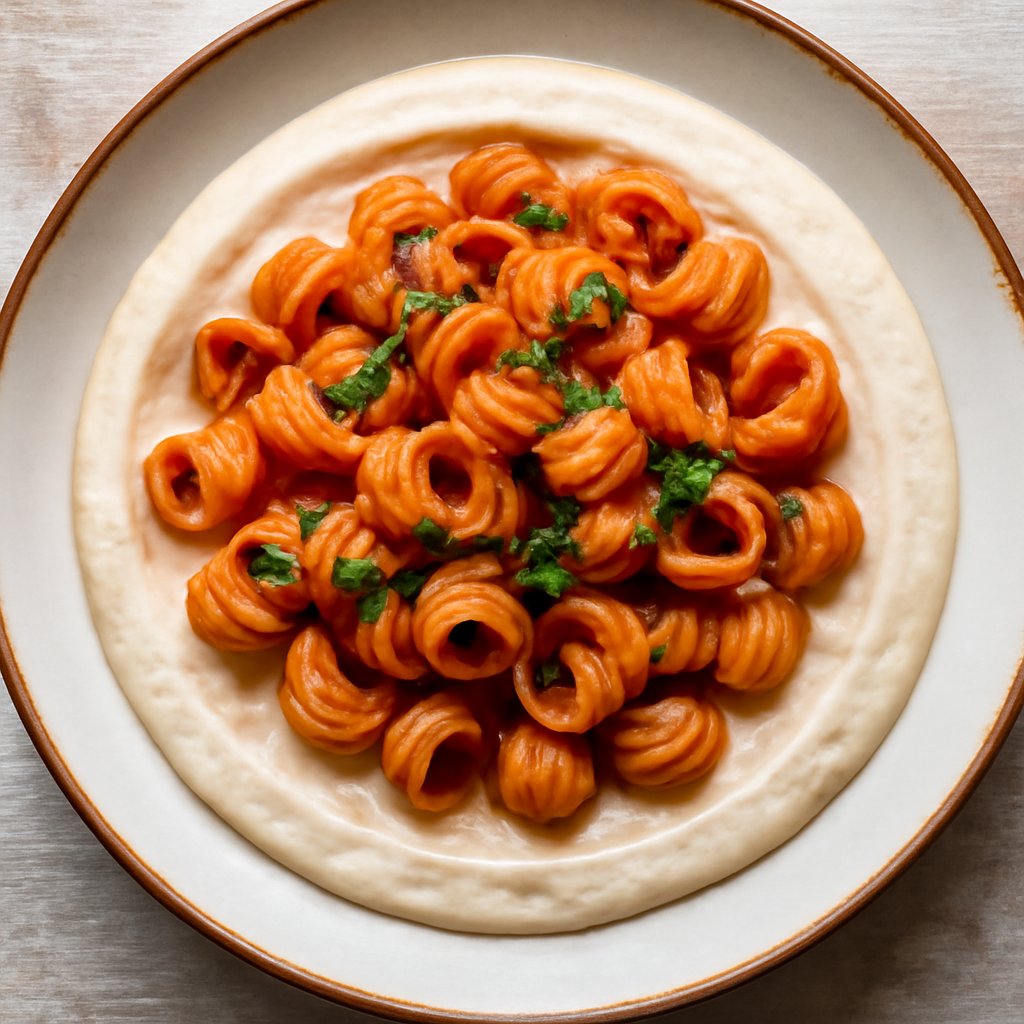 Lumachine piccanti su crema di fagioli cannellini