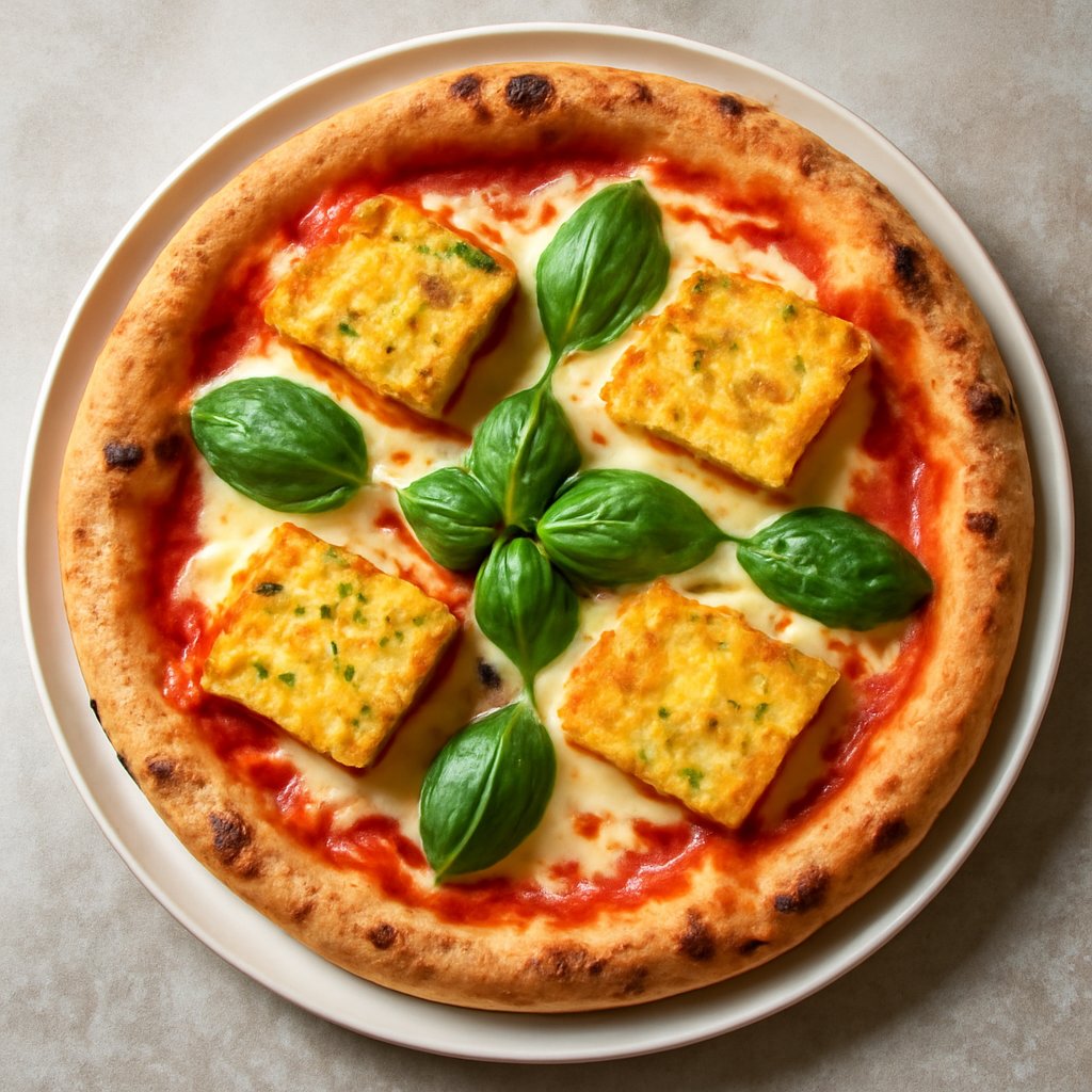 Margarita con quadrotti di frittata di patate