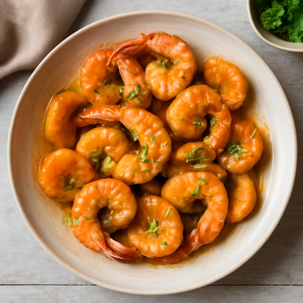 Mazzancolle alle albicocche