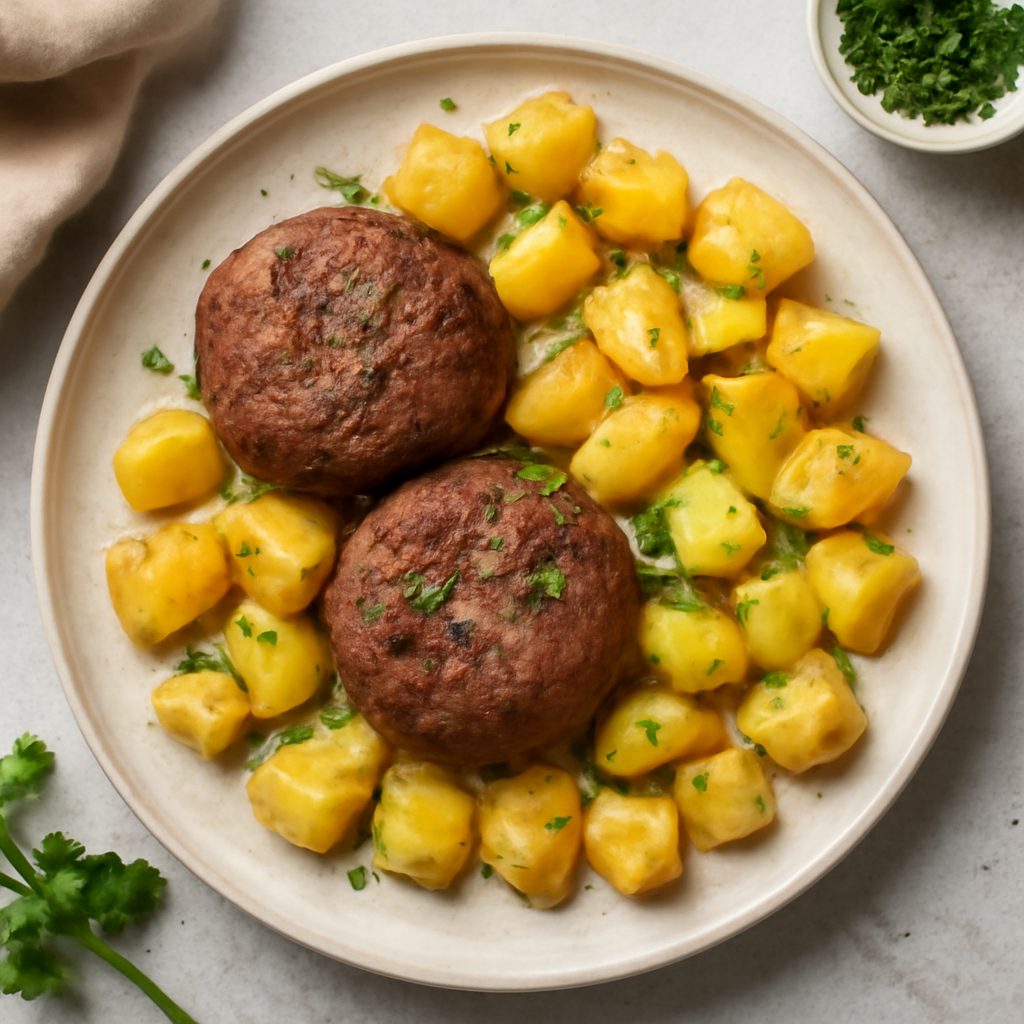 Medaglioni di carne con patate