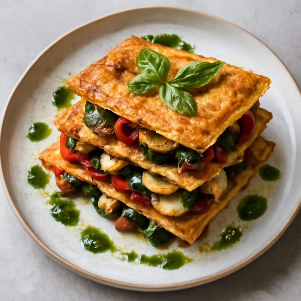Millefoglie vegetariana