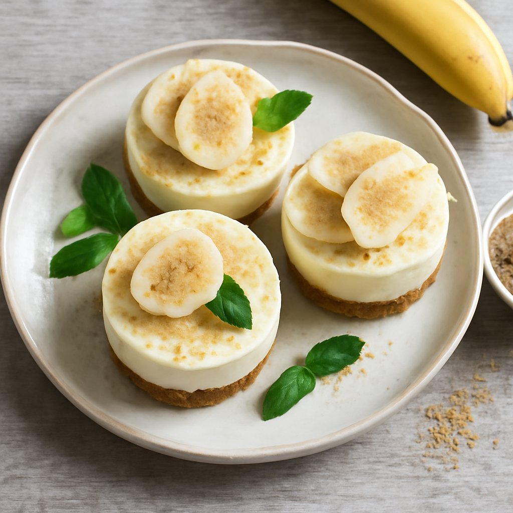 Mini cheesecake alla banana