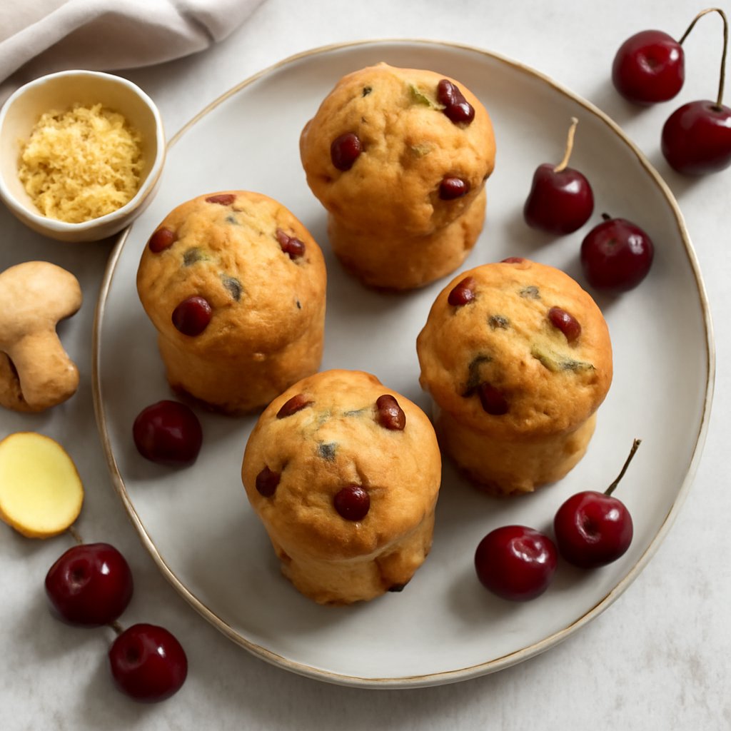 Mini panettoni zenzero e ciliegie