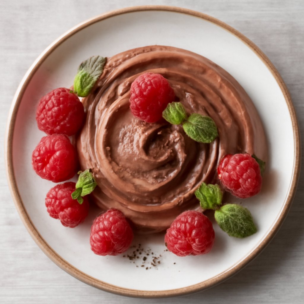 Mousse cioccolato e lamponi