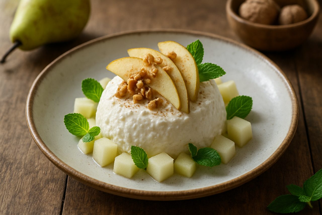 Mousse di Ricotta e Pere