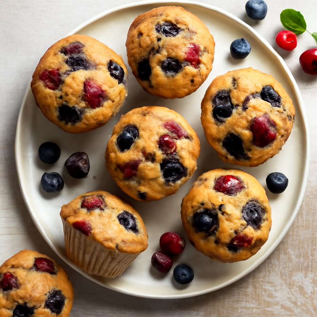 Muffin ai frutti di bosco (senza lattosio)