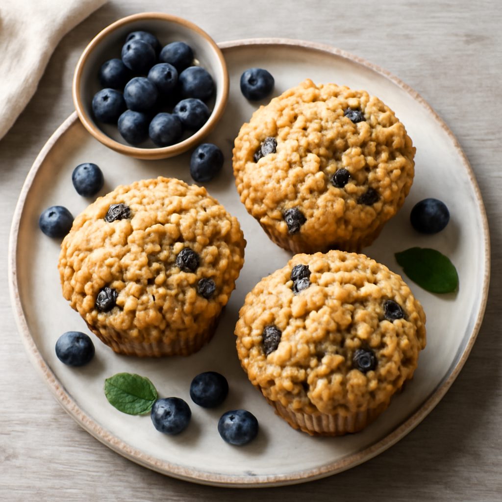 Muffin ai mirtilli con crumble