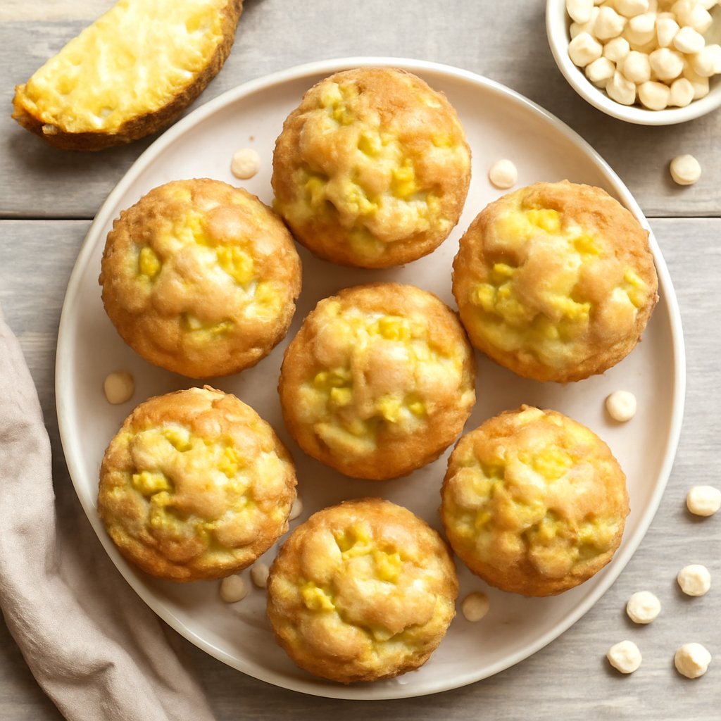 Muffin ananas e cioccolato bianco