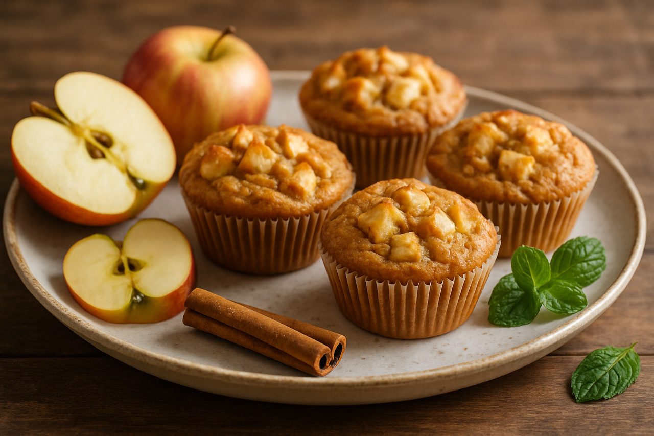Muffin di Mele Senza Zucchero