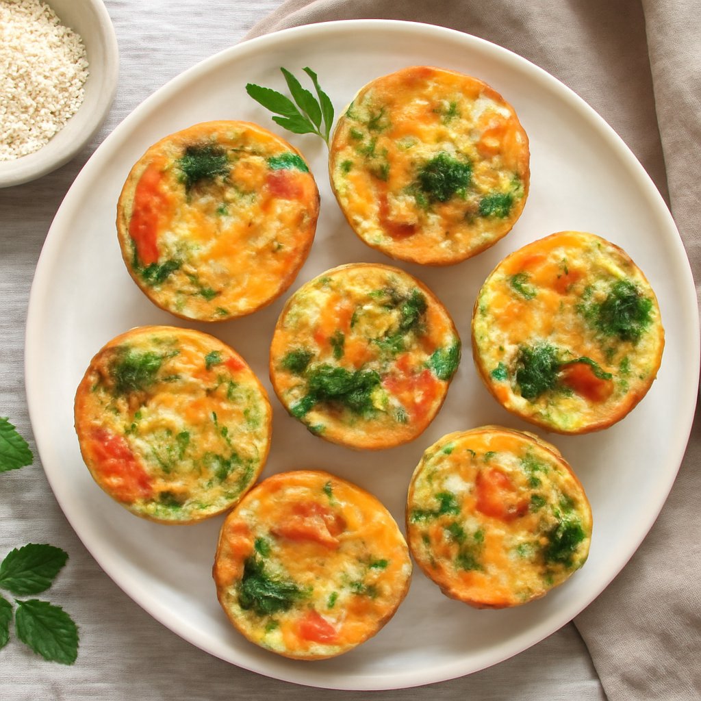 Muffin frittatine Parmigiano Reggiano e verdure