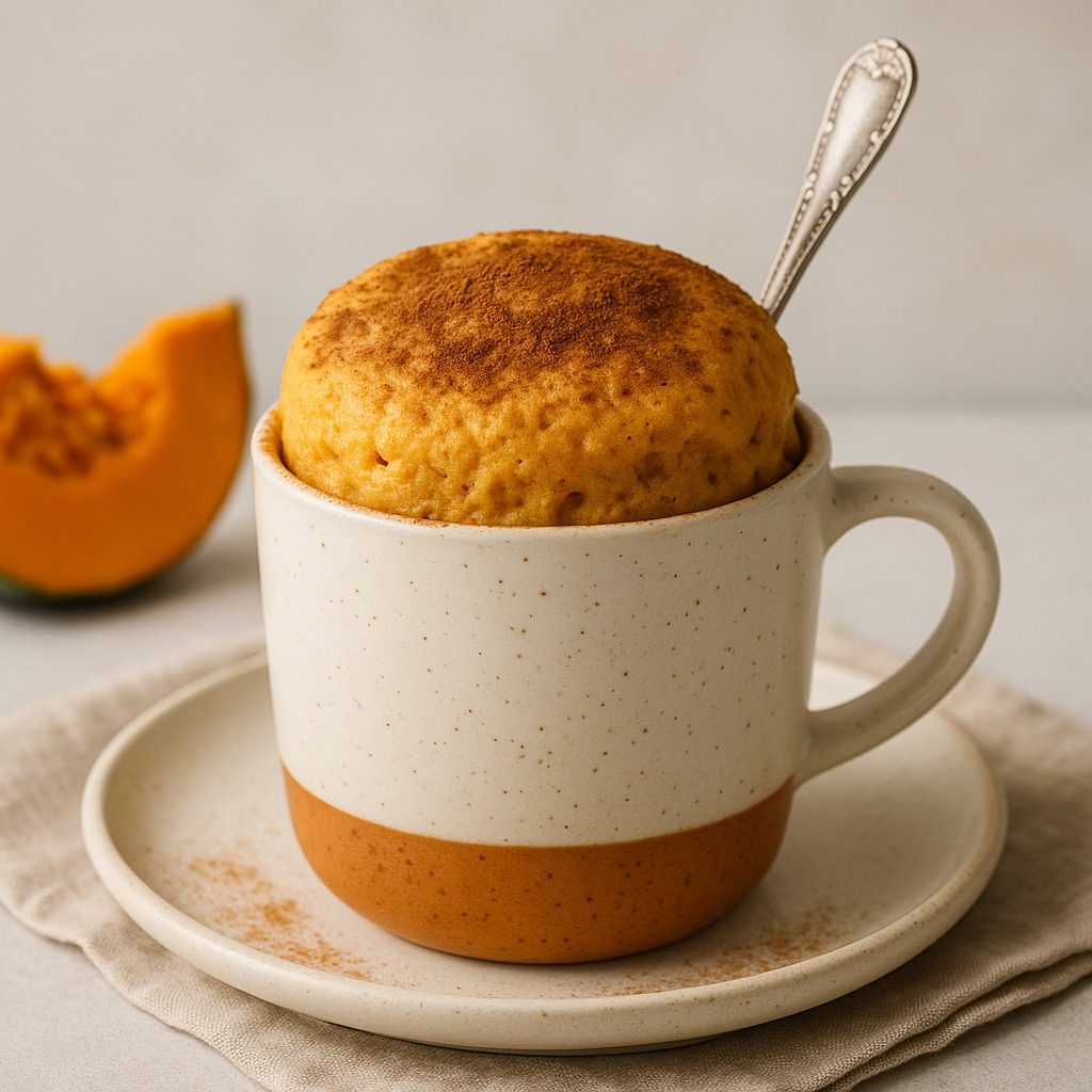 Mug cake alla zucca e cannella