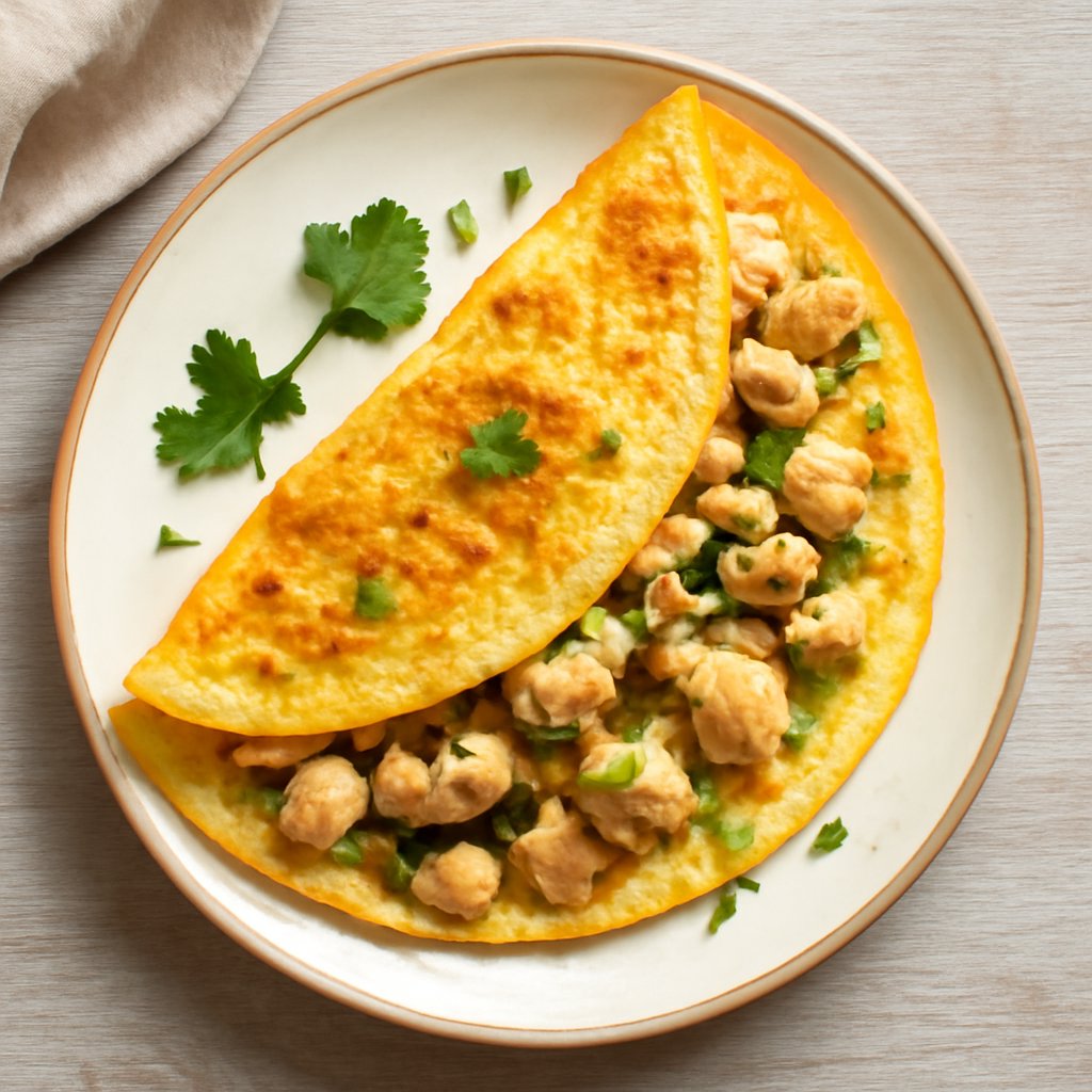 Omelette con pollo
