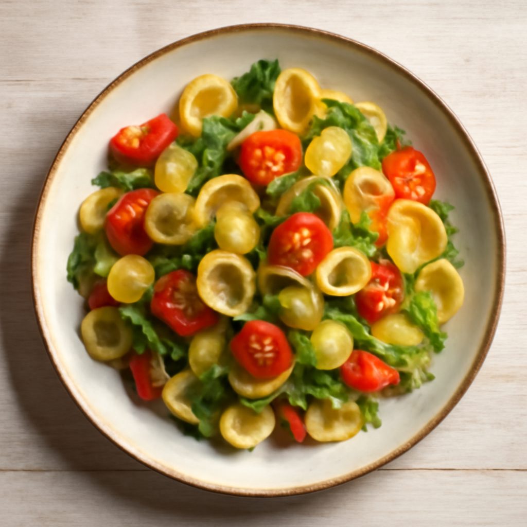 Orecchiette con pomodorini, rucola e patate