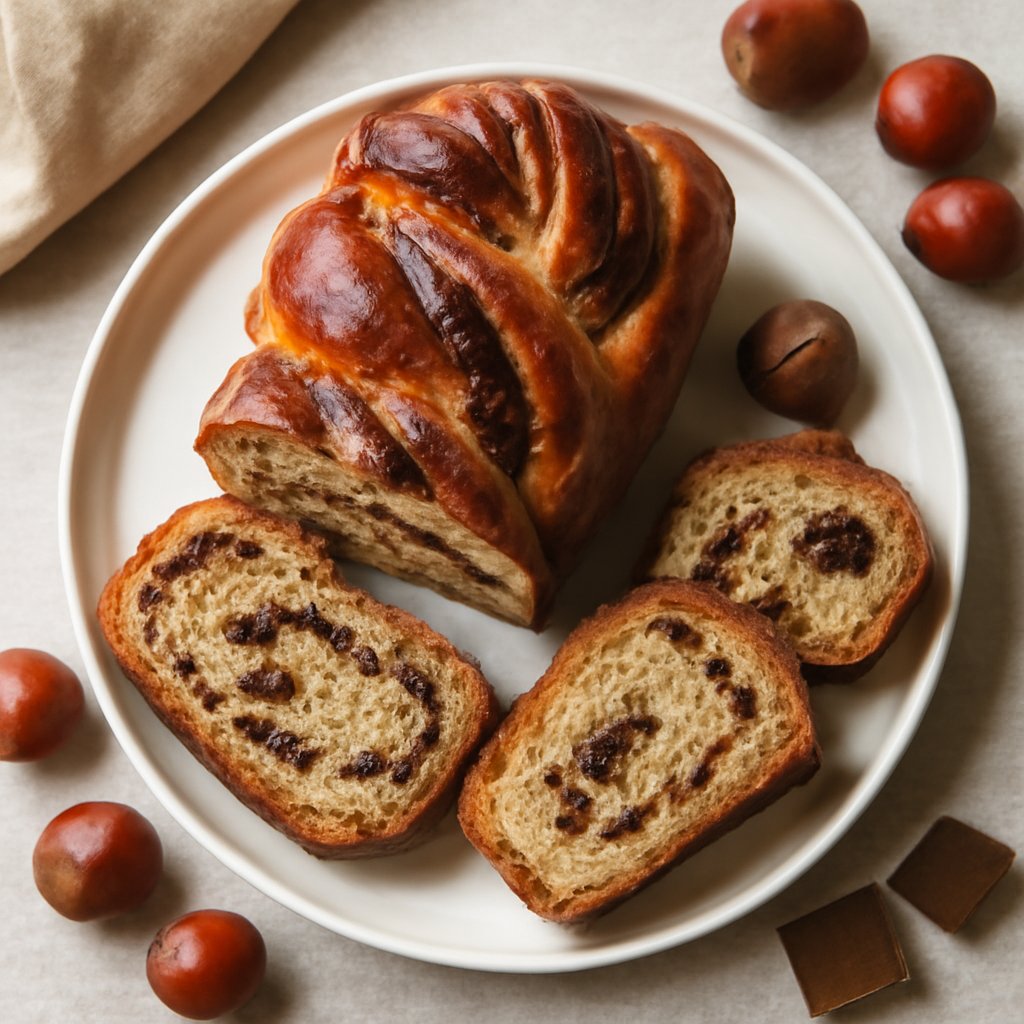 Pan brioche alle castagne e cioccolato fondente