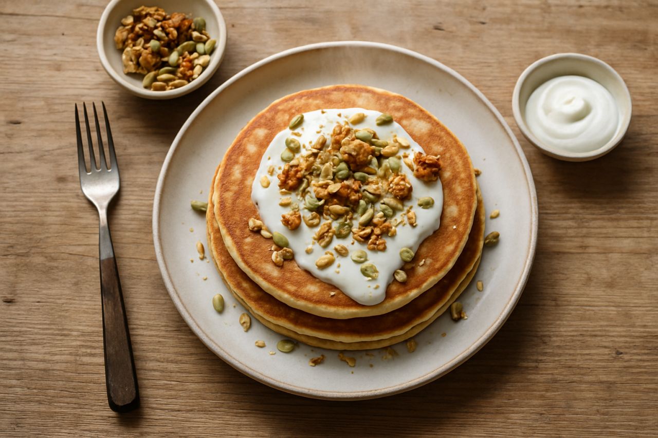 Pancake allo Yogurt con Semi e Noci