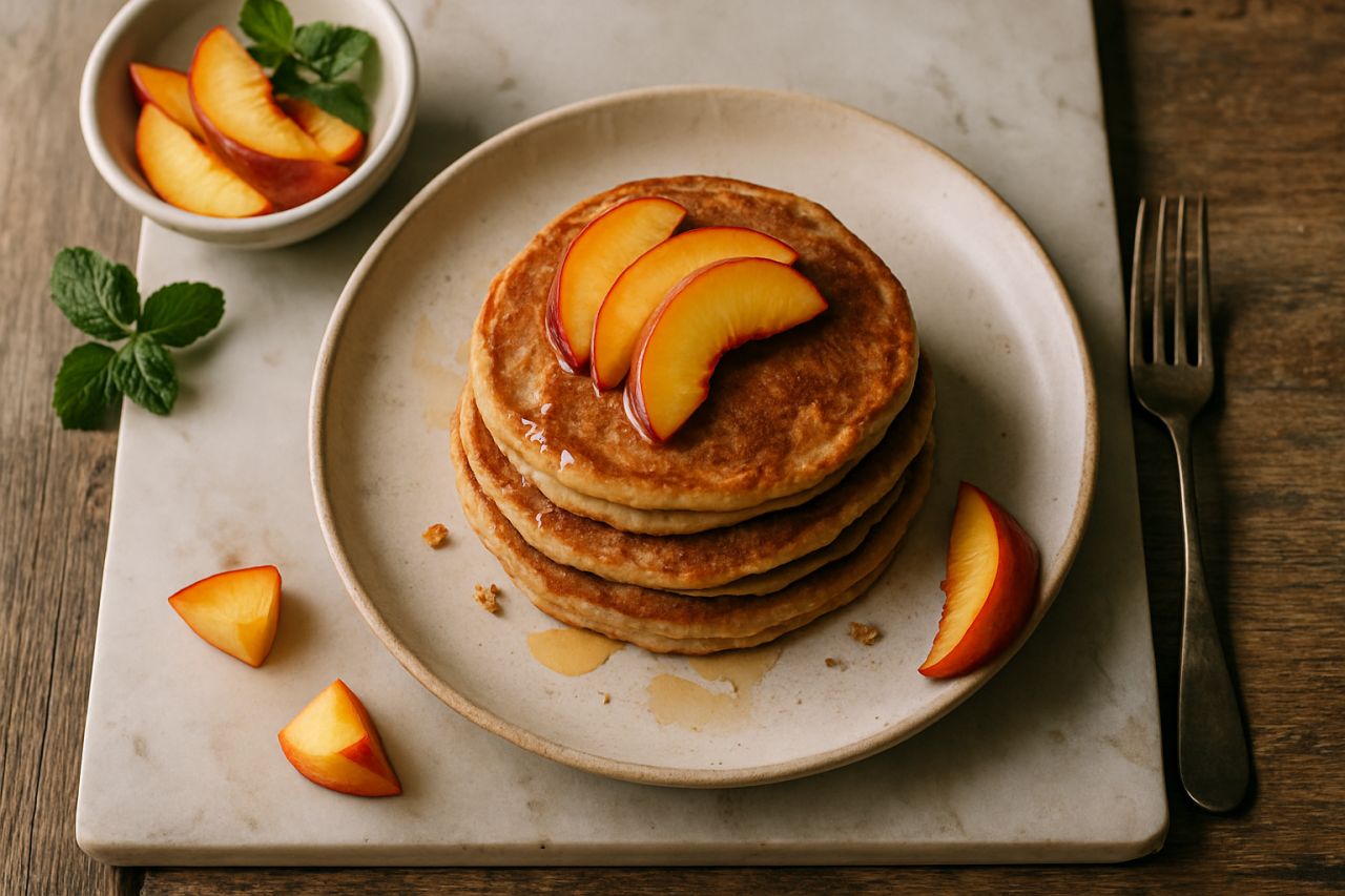 Pancake Proteici alle Pesche