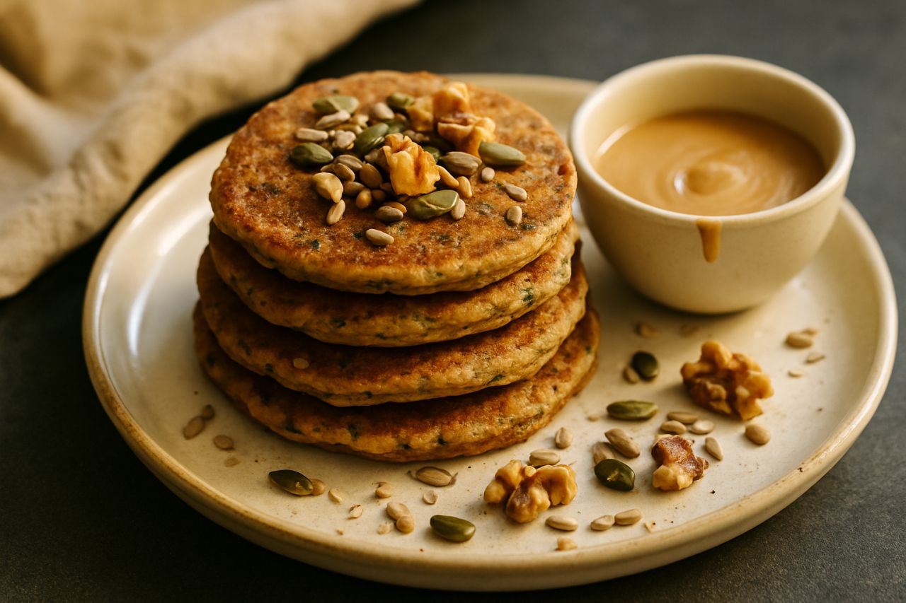 Pancake Proteici con Semi e Noci