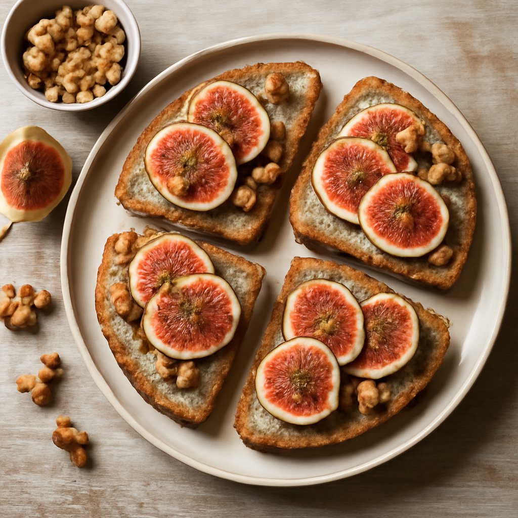 Pane integrale con fichi e noci