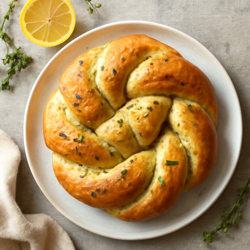 Pane intrecciato timo e limone