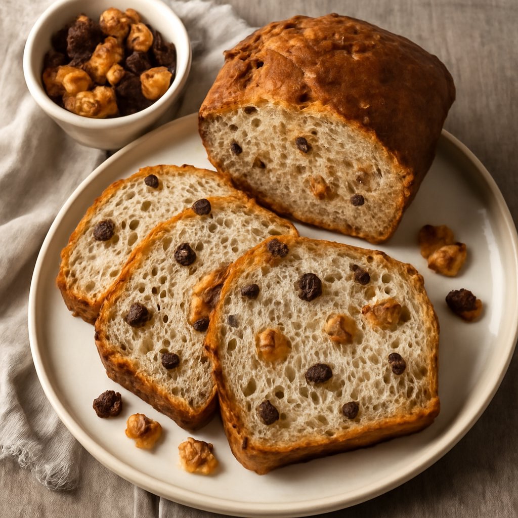 Pane per la colazione con frutta secca