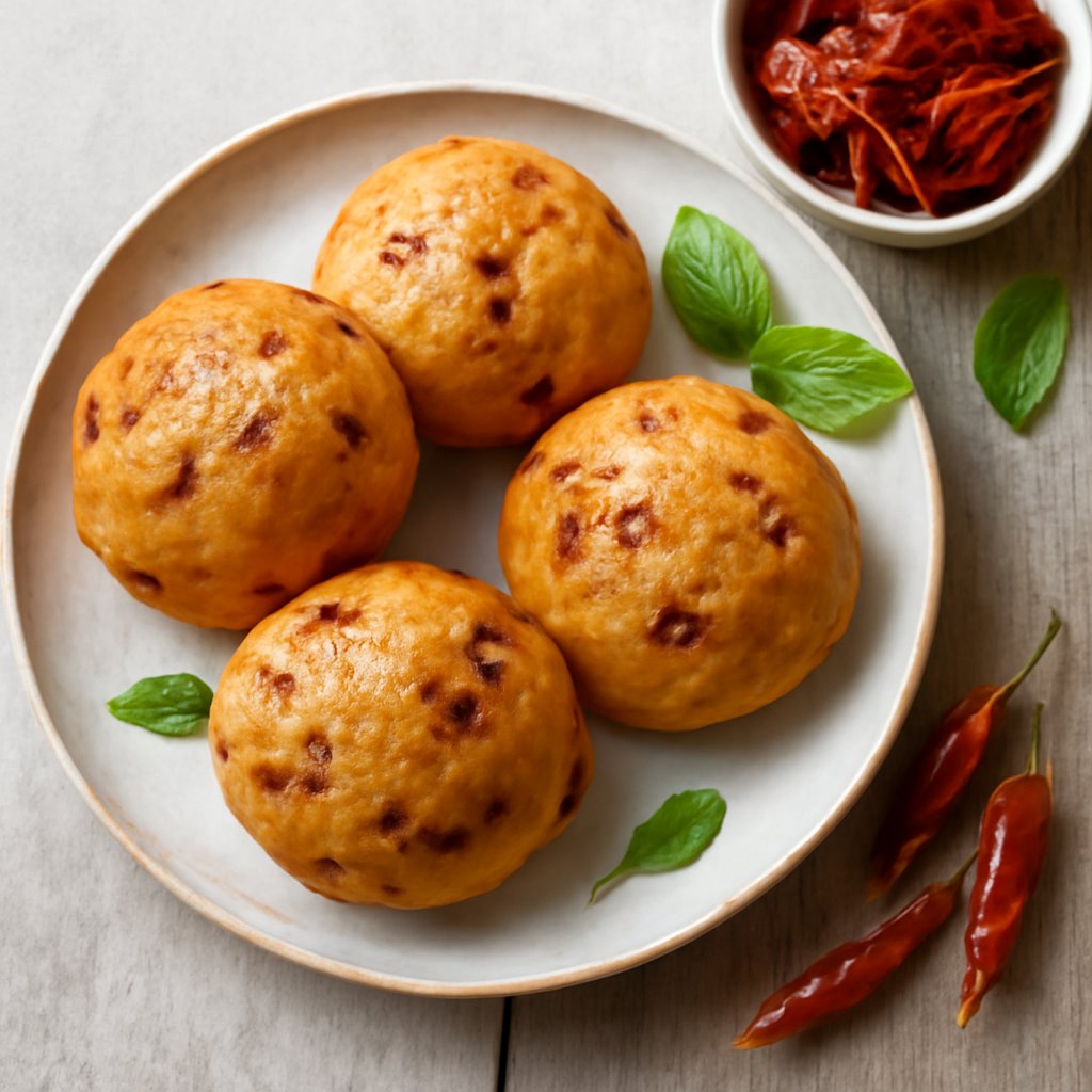 Panini ai pomodori sott'olio e peperoncino