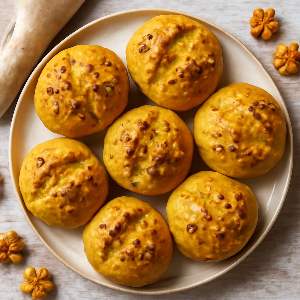 Panini alle noci e curcuma