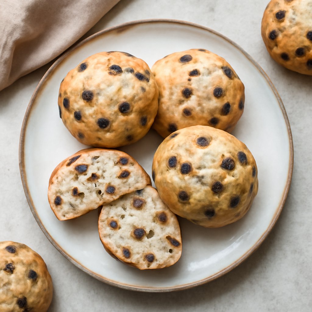 Panini con gocce di cioccolato senza glutine