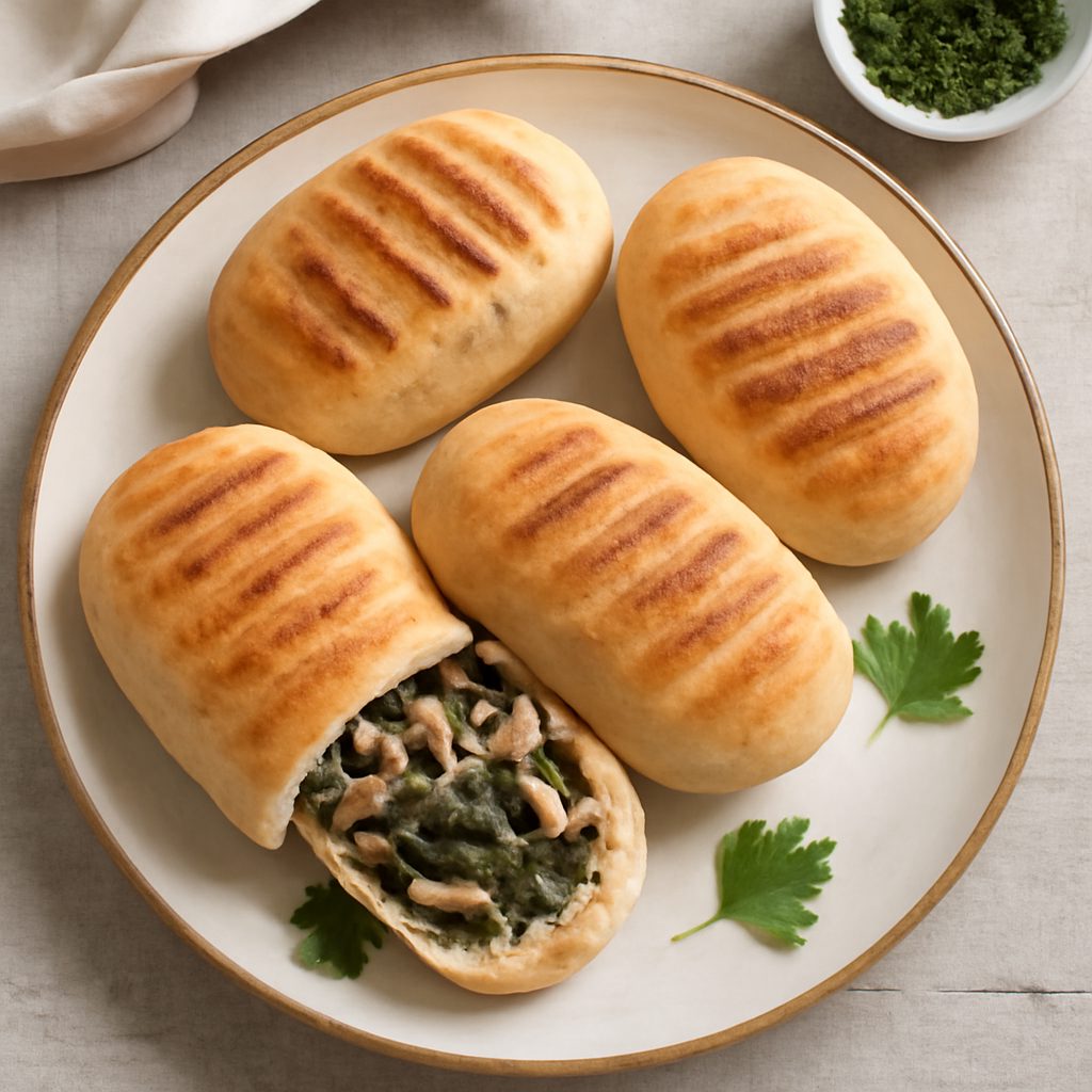 Panini ripieni di funghi cardoncello