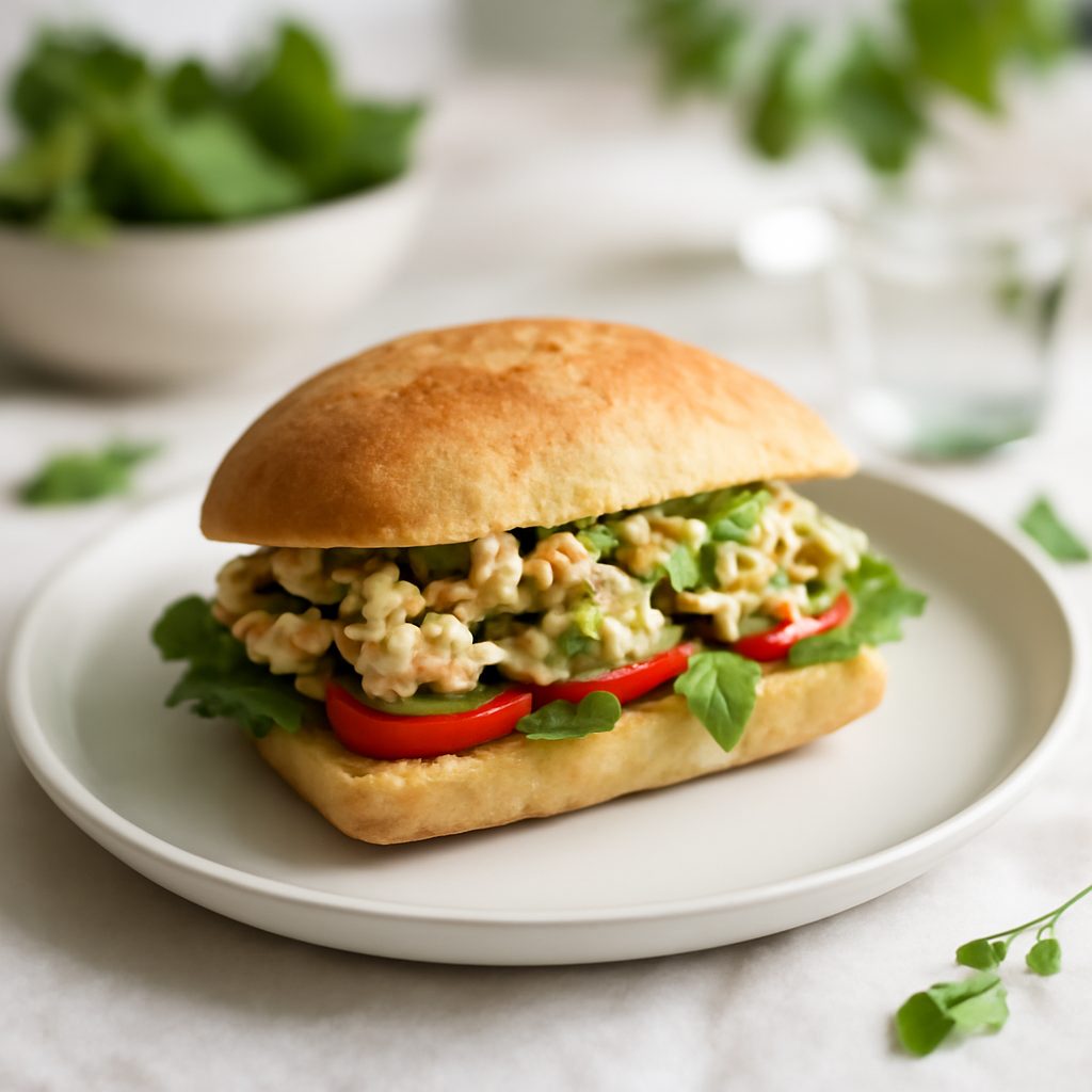 Panino di Pollo Strapazzato Light alla Italiana