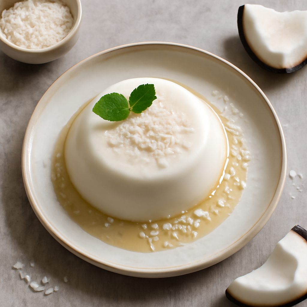 Panna cotta al latte di cocco (vegan)