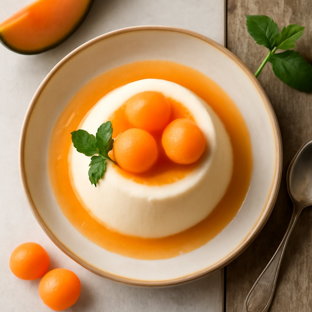 Panna cotta al melone