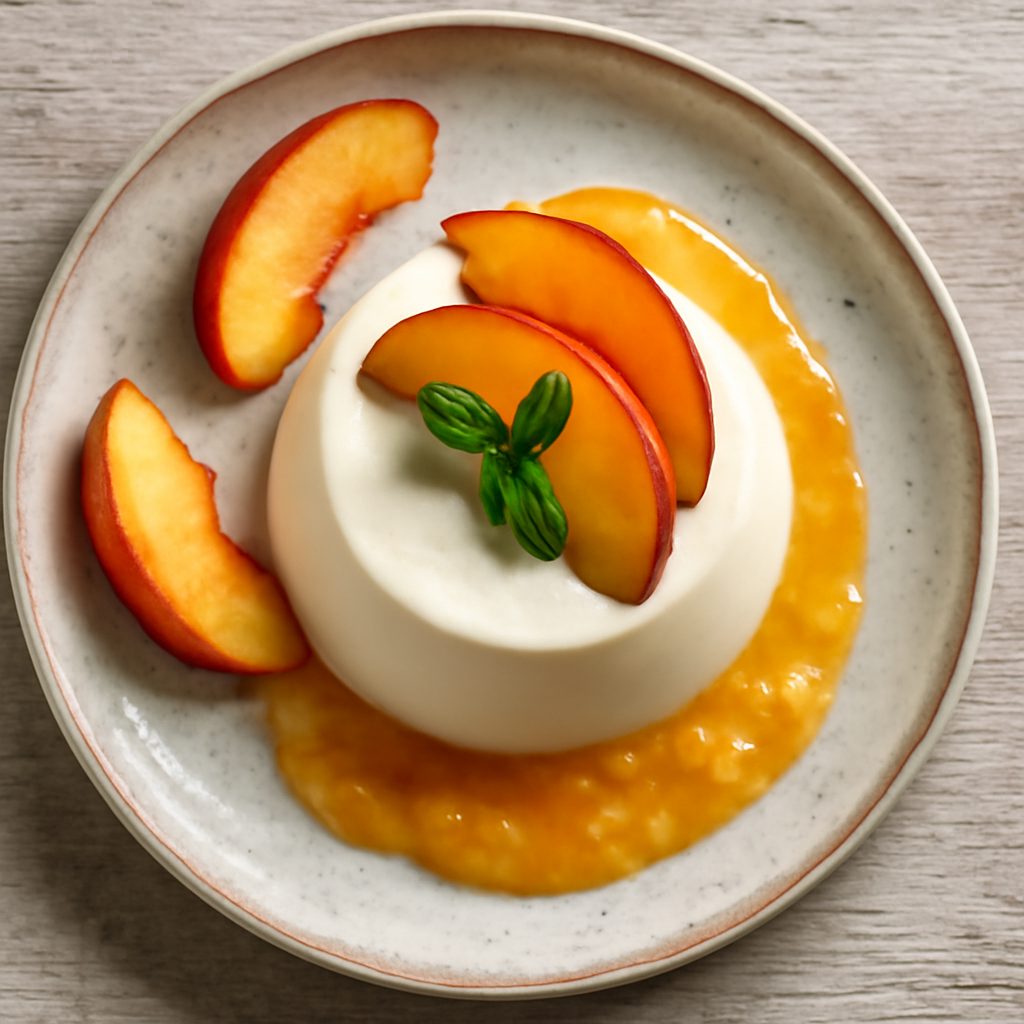 Panna cotta alle pesche