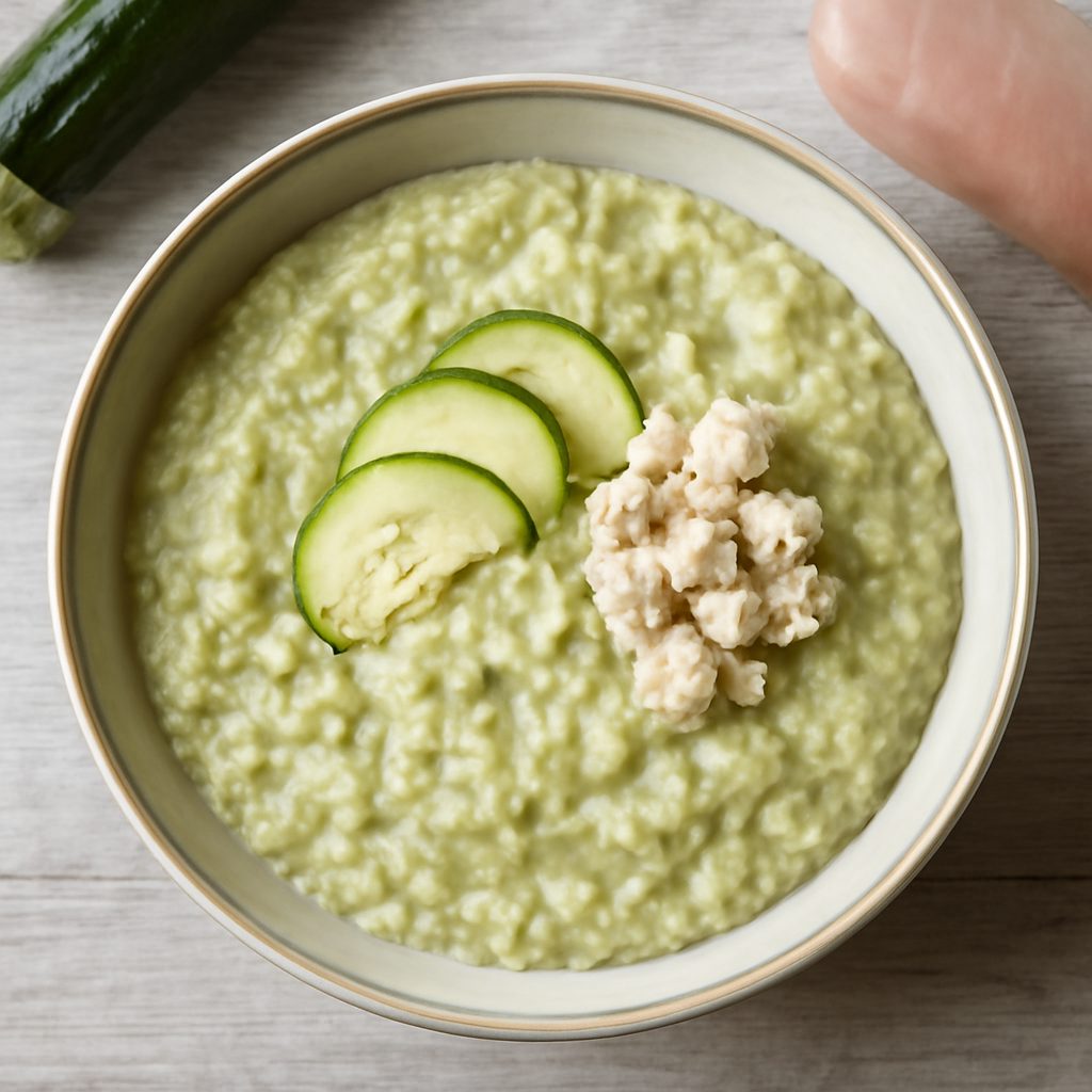 Pappa di riso e zucchine con tacchino multiporzione (7-9 mesi)