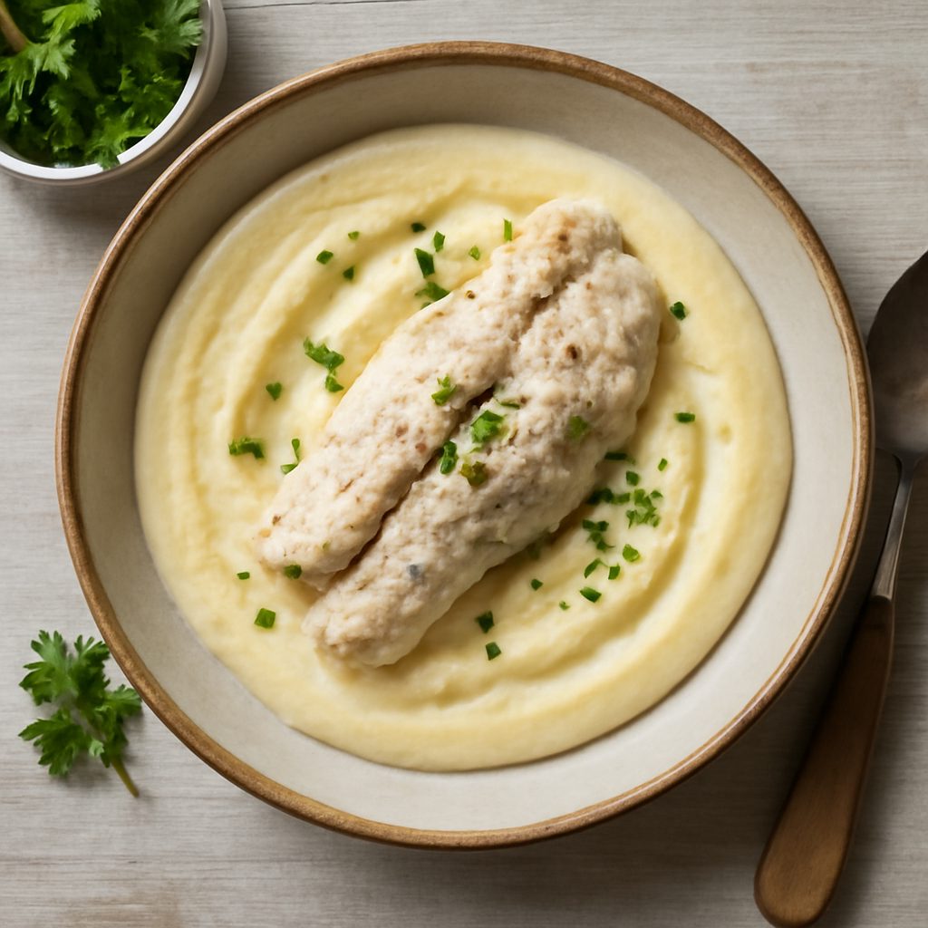 Pappa di semolino con platessa (7-9 mesi)