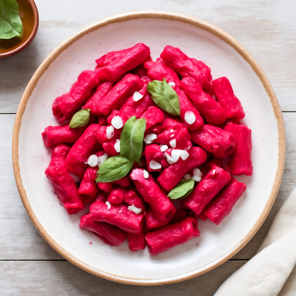 Pasta con crema di barbabietola (senza lattosio)