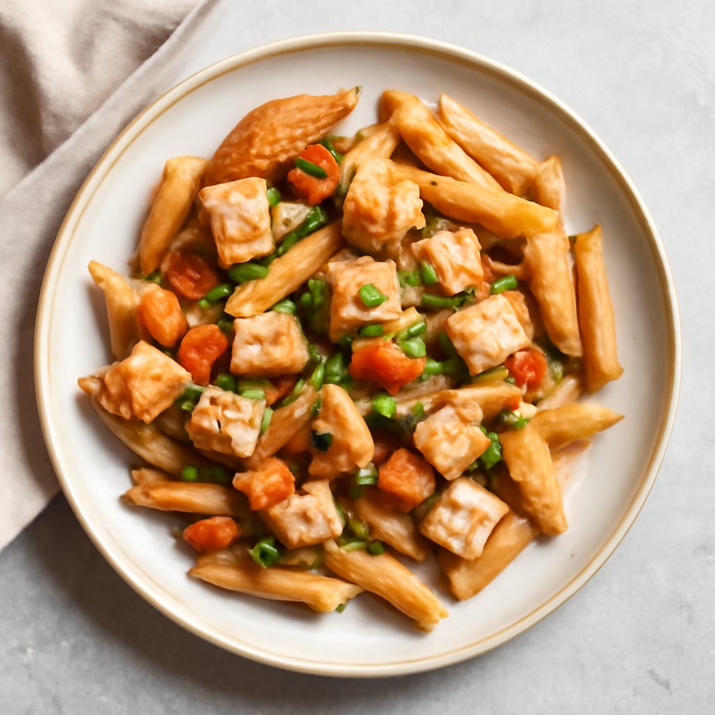 Penne di farro con pesce spada