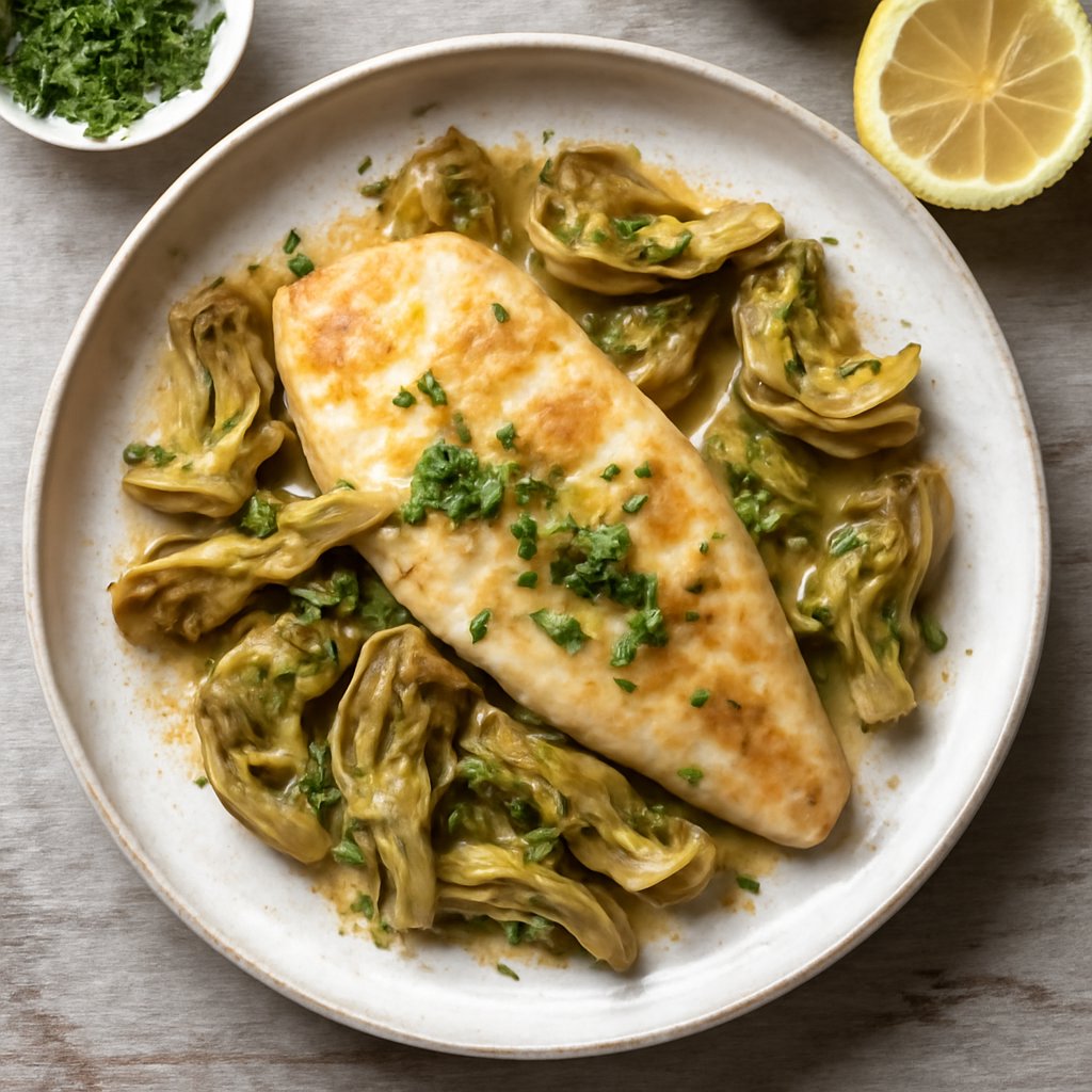 Pesce persico ai carciofi