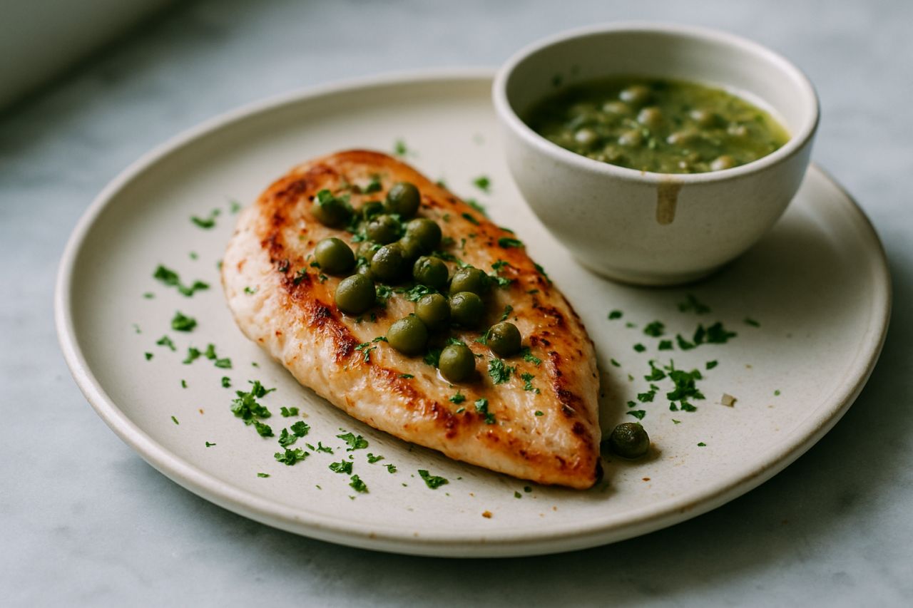 Petto di Pollo alla Piastra ai Capperi