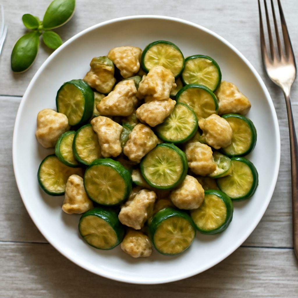 Petto di pollo e zucchine