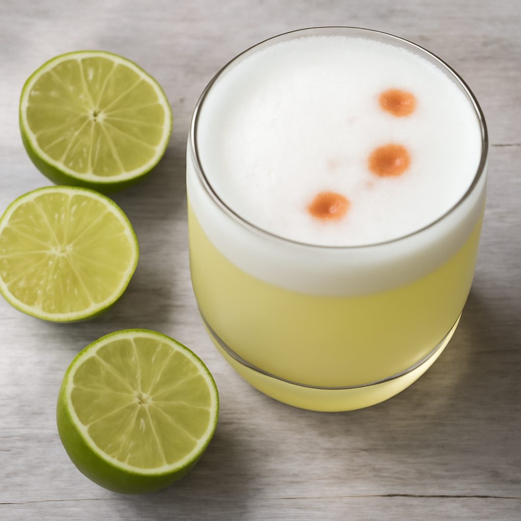 Pisco lime sour