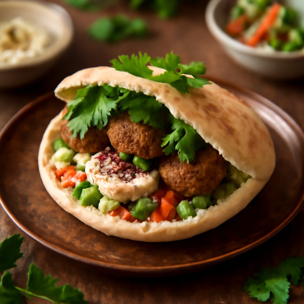 Pita israeliana light con melanzane grigliate, peperoni e petto di pollo high-protein