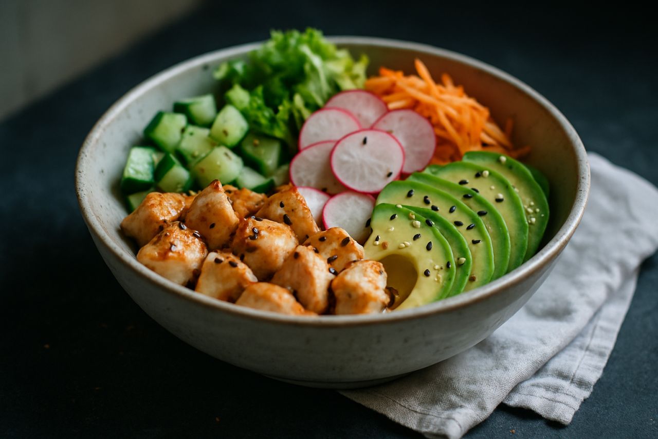 Poke Bowl di Pollo e Avocado