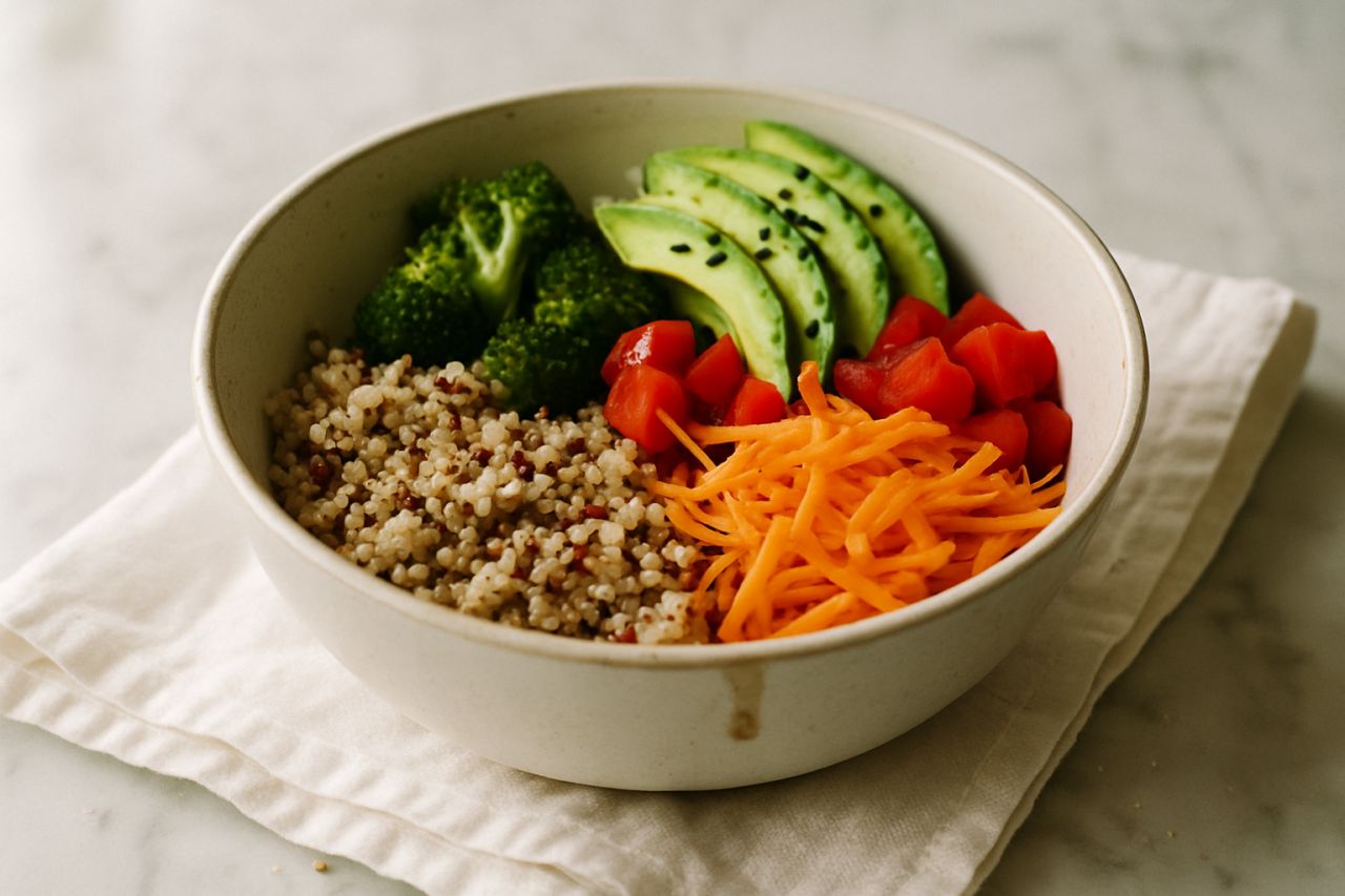 Poke Bowl di Quinoa e Verdure