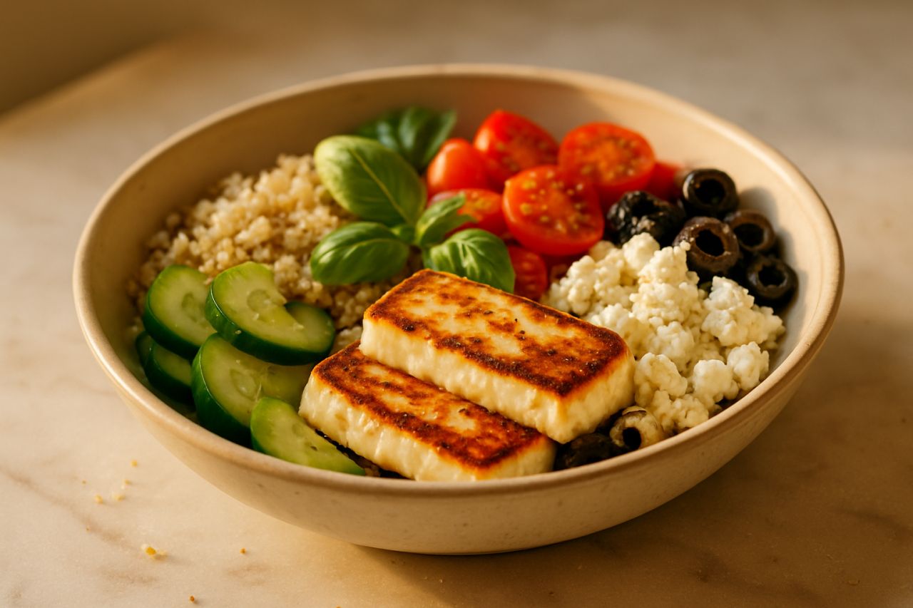 Poke Bowl Greca con Halloumi